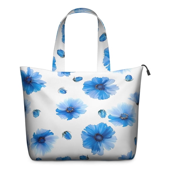 Pioneer Flower Floral Print Pattern Travel Tote Bags for Women Carry On,Large Weekender Bags for Women Travel,Multi Functional Duffle Bag for Work,Shopping,Sports