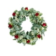 thumbnail image 2 of Bcylexb Spring Summer Wreaths for Front Door, 16 inch Artificial Fake Flower Wreath with Green Leaves Wreath for Wall Window Farmhouse Party Home Holiday Decor, 2 of 6