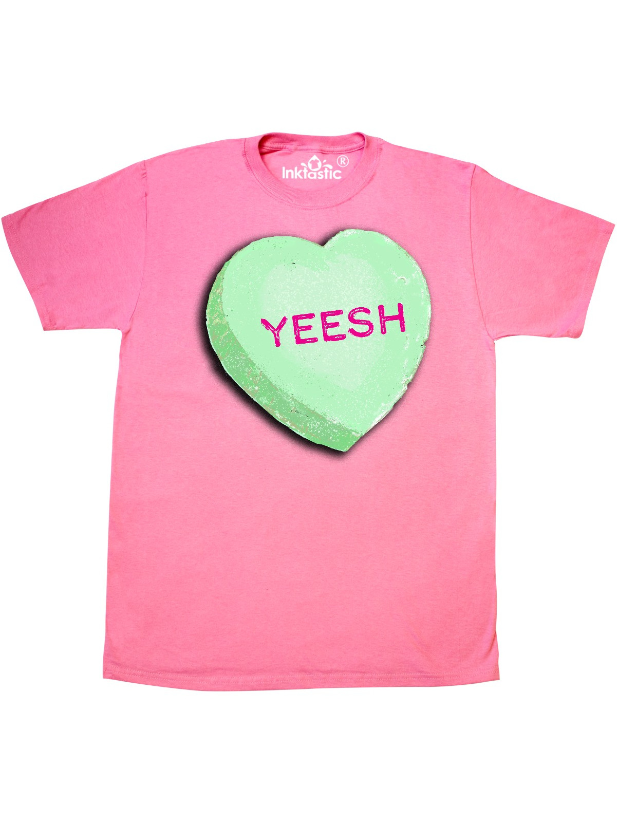 INKtastic - Anti-Valentine's Candy Heart Yeesh T-Shirt ...