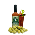 thumbnail image 3 of Spooky Craft Cocktails Green Olive All-Natural Bloody Mary Mix, 32 Ounce Liquid in Glass Bottle, 3 of 10
