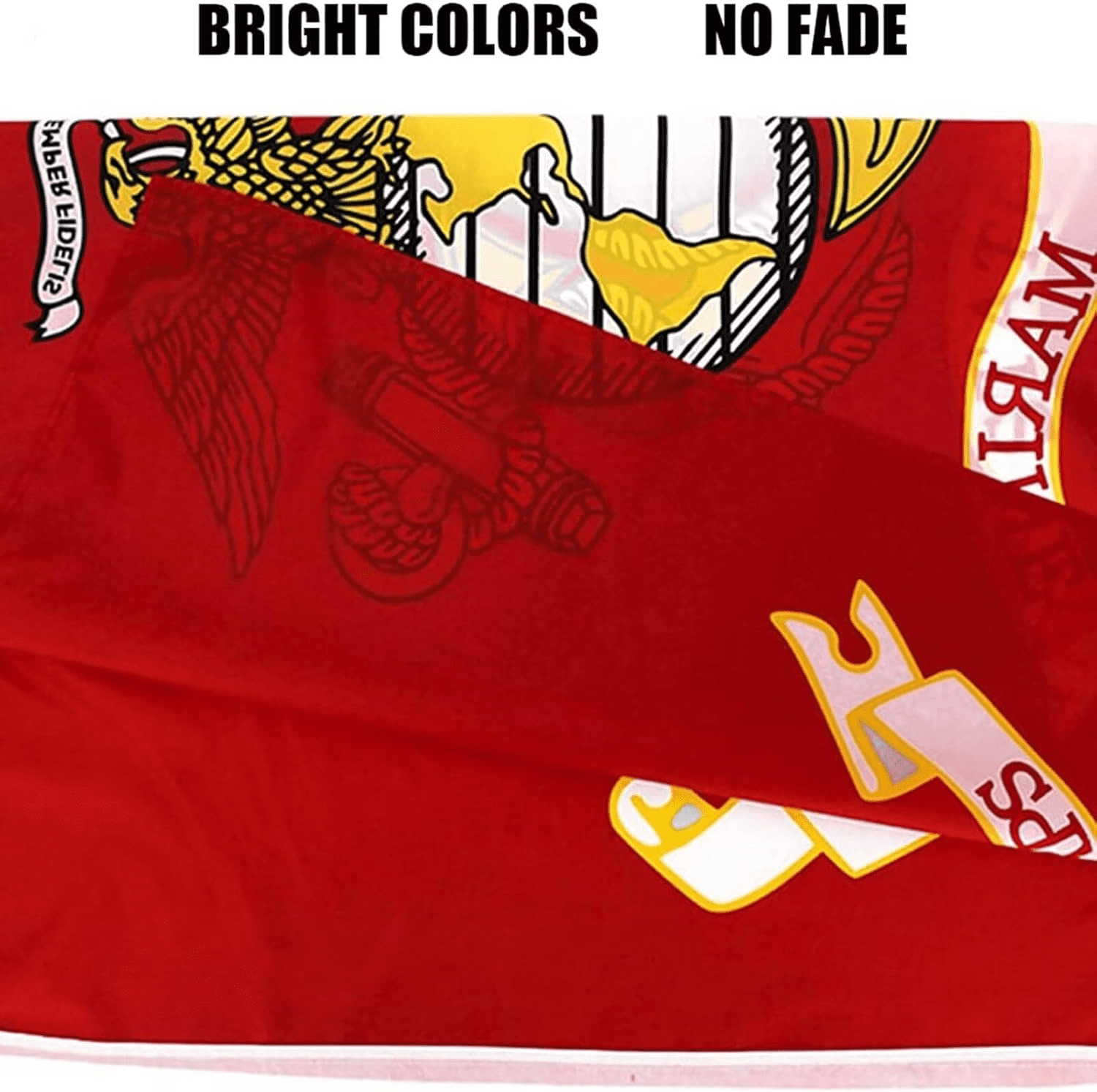 Oneluffy US Marine Corps Flags 5x3 FT Outdoor- Double Sided American USMC Army Flag Banner USMC  Flags with 2 Brass Grommets Vivid Colors
