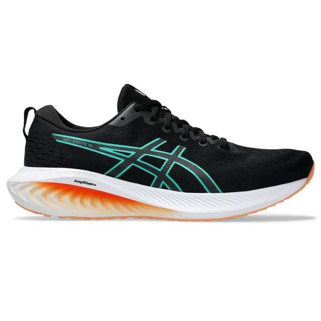 Zapatillas para correr ASICS Gel-Excite 10 para hombre, color negro/verde azulado