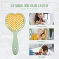 thumbnail image 7 of Unique Bargains Vent Hair Brush for Women for Curly Straight Wavy Hair Heart Shape Green, 7 of 7
