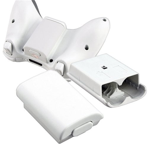 2pc White Battery Cover for Microsoft Xbox 360