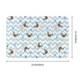 thumbnail image 3 of Non Slip Door Mat, Blue Striped Cute French Bulldog Fast Drying Bath Tub Mats, Absorbent Bathroom Rugs Entrance Welcome Mat, Bath MatS for Tub, Floor, Home, Kitchen, Hotel,16x24in, 3 of 6