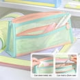 thumbnail image 5 of Zipper Pouches for Organizing,Mesh Zipper Pouch Bags,Mesh Nylon Storage Bag with Zipper,9IN Small Makeup Bag Toothbrush Toothpaste Cosmetic(Green), 5 of 6