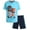 Light Blue Legend, variant on Pro Athlete Boys Shorts Set - 2 Piece Athletic Performance T-Shirt and Gym Shorts Activewear Set