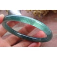 thumbnail image 2 of Certified Icy Green Burma 100% Natural A JADE Jadeite Circle Bangle Bracelet 58 mm 660155 TN, 2 of 13