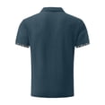 thumbnail image 5 of Breeze Shirts for Men Beer Belly Ultra Comfortable Quick Dry Short Sleeve Casual Collared Stretchy Shirts for Office or Casual Blue XL, 5 of 5