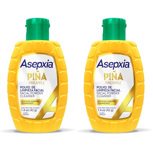 Limpiador facial Asepxia en polvo con enzima de piña 40 ml (x2)
