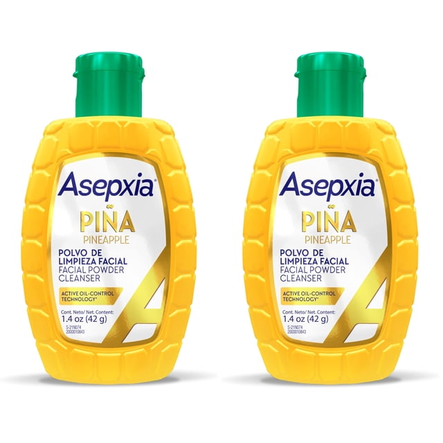 Limpiador facial Asepxia en polvo con enzima de piña 40 ml (x2)