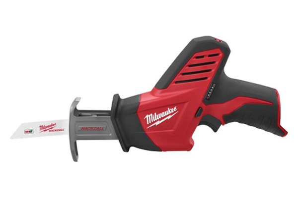 Milwaukee M12 12V Cordless 4-Tool Kit (Drill/Driver, Impact Driver, Recip Saw, Light) 2498-24 with 1.5Ah Battery, Charger, & Tool Bag