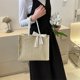 thumbnail image 3 of Bolso Bolso de mano para mujer, bolsos de paja, bolso de mano de verano, bolso de playa tejido, embrague femenino (caqui) Ehuebsd Para Estrenar, 3 of 3