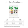 thumbnail image 5 of Sikiie Gnomes Summer Beach1 Cozy Flannel Fleece Throw Blanket: Lightweight & Thick for All Seasons - Perfect for Women, Men, & Kids"80"x60", 5 of 6