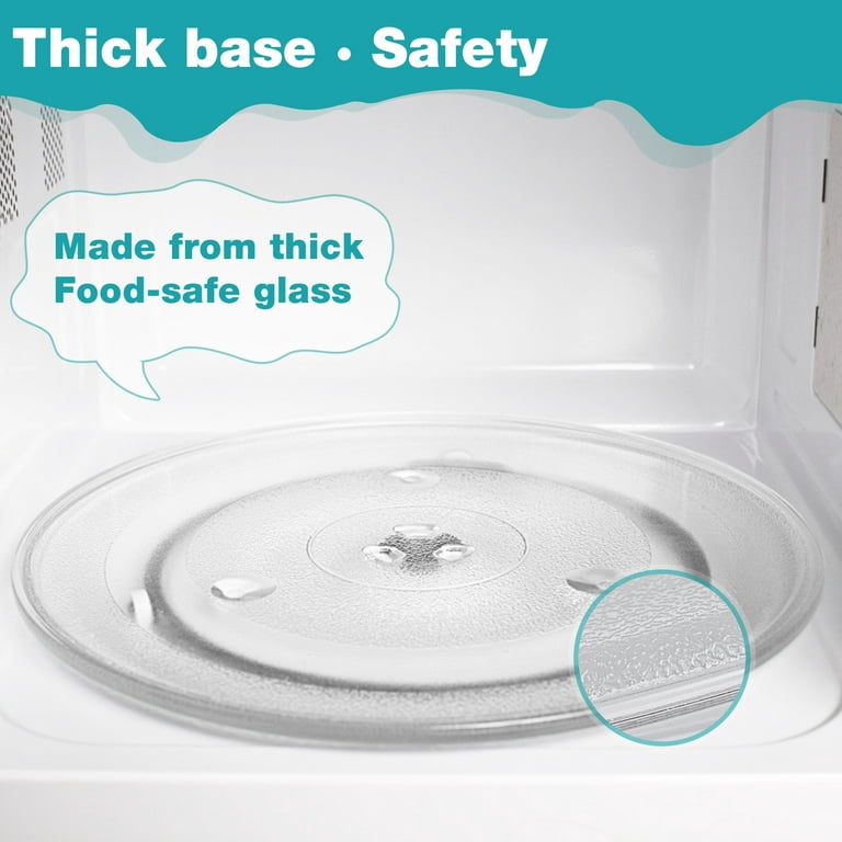 Impresa - Replacement Microwave Glass Plate - Turntable Tray - Compatible  with 12.5-Inch GE and Samsung Plates (12 1/2 Inches)