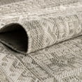 thumbnail image 3 of Rugs.com Outdoor Aztec Collection Rug – 3' x 5' Light Gray Flatweave Rug Perfect For Living Rooms, Large Dining Rooms, Open Floorplans, 3 of 7