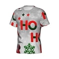 thumbnail image 3 of Rocae Cute Santa for Men's Moisture-Wicking Crew Tee - T-Shirt for Sports, Outdoor Activities, and Casual WearX-Large, 3 of 9