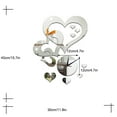thumbnail image 2 of Acrylic Wall Clock Sticker Heart Creative Wall Hanging Clock Wall Clock Decor, 2 of 10