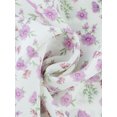 thumbnail image 4 of Camisa Floral Abotonada Allegra K Con Cuello Peter Pan Y Bloque De Color Para Mujer Beige XS, 4 of 5