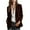 Coffee, variant on Suede Blazer Jacket Women Elegant Office Casual Trendy Fall Versatile Soft Structured Outerwear Camel S