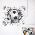 thumbnail image 2 of Pegatinas de pared de fútbol, ​​pegatinas de pared decorativas para dormitorio, club de fútbol, ​​40x50cm, 2 of 4