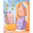 thumbnail image 2 of Mochila Escolar Viaje Bolsa Antirrobo Mujer Mochilas Para Laptop 15.6 Inch Iforu Rosa 30L, 2 of 8