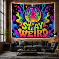 thumbnail image 6 of Smiling Lava Lamp Among Neon Color Waves and Sparkles, Playful Retro for Creative Decor Fans, Statement Wall Art, Birthday Gift, Tapestry Wall Hanging for Bedroom and Studio, 6 of 7