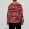 thumbnail image 4 of ZUKMRJPC Women's V Neck Cardigan Sweater Long Sleeve Casual Soft Comfy Knitted Cotton Outerwear Warm Loose Button Down Cropped Sweater, 4 of 5