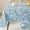 Blue Leaf, variant on Spring Summer Vinyl Tablecloth with Flannel Backing Rectangle 52 x 70 Inch, Floral Leaves Waterproof & Non Slip Heavy Duty Table Cloth, Plastic Table Cover for Dining, Party, Indoor, Outdoor