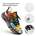 thumbnail image 4 of Splatter Color Background Walking Shoes for Men Woman Lightweight Tennis Fashion Elastic Sports Shoes Cushion Basketball Shoes, 4 of 7