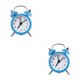 thumbnail image 2 of sweethay Mini reloj despertador , de escritorio, relojes de noche para niños y adultos, reloj de viaje, decoración, encantadores relojes Azul 2Conjunto, 2 of 6