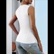 thumbnail image 4 of Top Informal de Verano de Punto Acanalado con Cuello Redondo, Corte Entallado, Básico, Texturizado, Sin Mangas, , Talla XL, 4 of 5