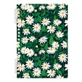 thumbnail image 2 of 2 Pcs Spiral Notebooks 60 Sheets 120 Pages A5 Journal Notepad 8.3x5.7 Inch Thick Adjustable College Ruled Paper Daisies Flowers with Green Leaves, 2 of 8