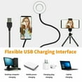thumbnail image 4 of Selfie Ring Light with Cell Phone Holder Stand for Live Stream/Makeup Mini LED Camera Lighting with Flexible Arms Compatible with /Android, 4 of 10