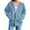 Light Blue, variant on Cmfcve Women's Tunics Tops Oversized Solid Color Long Sleeve Outerwear Sweatshirts Zipper Pocket Pullover Athletic Hoodies