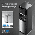 thumbnail image 3 of Nepsam Bottom Loading Water Cooler for 5 Gallon Bottles, Stainless Steel, 3‑Temp Hot/Cold/Room, Safety Lock, Black, 3 of 9