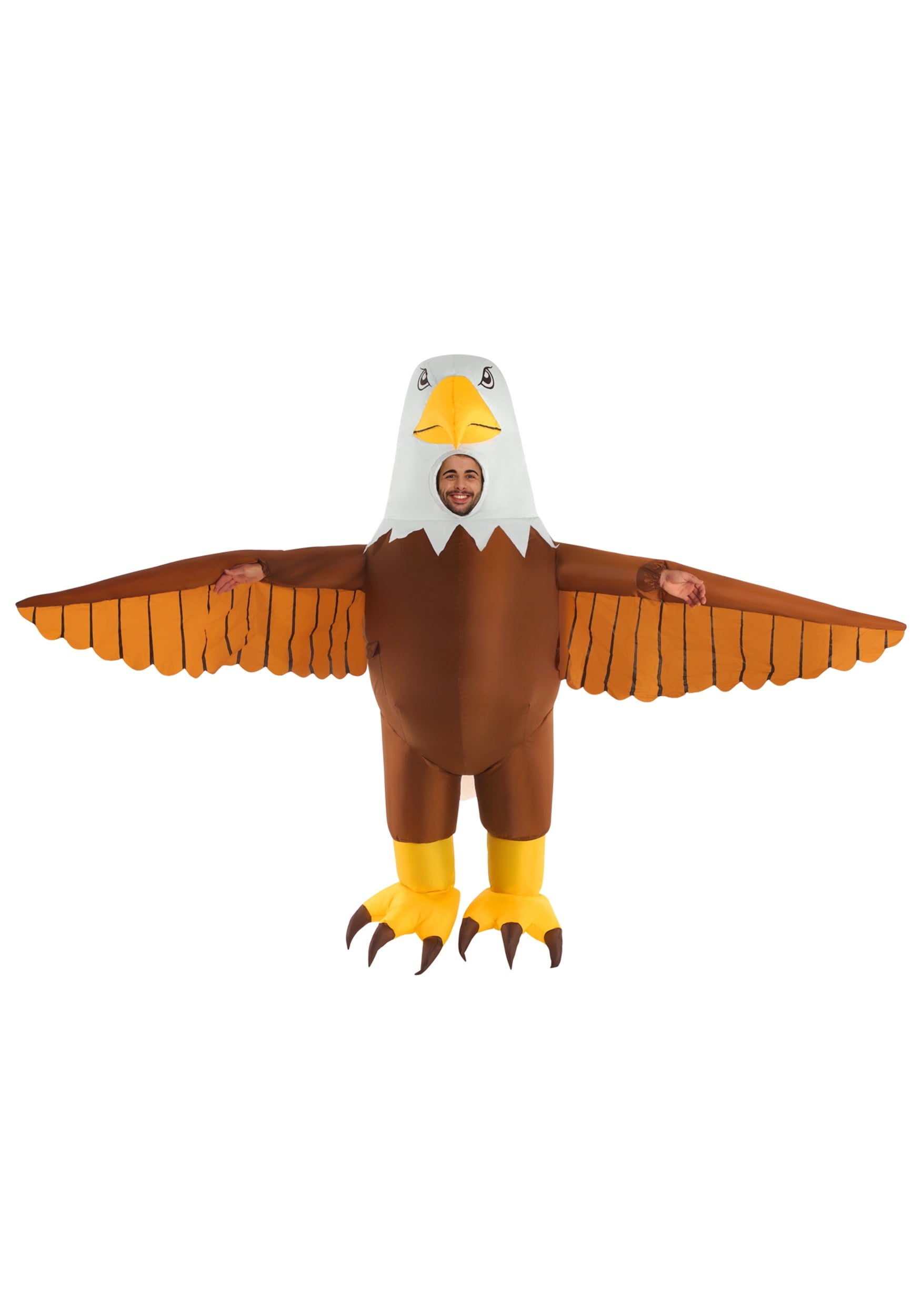 FANQIDM Zone Inflatable Bald Eagle Costume for Adult Funny Halloween  Costumes Cosplay Fantasy Costume Party (Color : Yellow, Size : Adults)