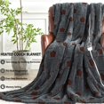 thumbnail image 3 of Heated Blanket Full Size Soft Jacquard Shaggy Sherpa Electric Blanket with 5 Heating Levels & 1 to 12 Hours Auto Shut Off Timer Settings Overheat Protection Machine Washable 72x84 in, 3 of 8