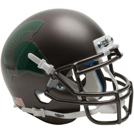 Michigan State Spartans Schutt Black Matte Mini Football Helmet