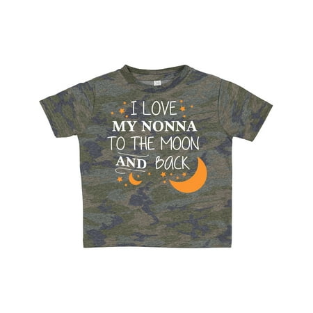 

Inktastic I Love My Nonna to the Moon and Back Gift Toddler Boy or Toddler Girl T-Shirt