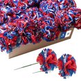 thumbnail image 2 of Royal Imports Artificial Carnations, Memorial Day, para arreglos funerarios, ramas de boda, coronas de cementerio, manualidades de bricolaje - 100 tallos de 5 "de 5" - rojo -blue -blue -blue Royal Imports Ver descripción, 2 of 2