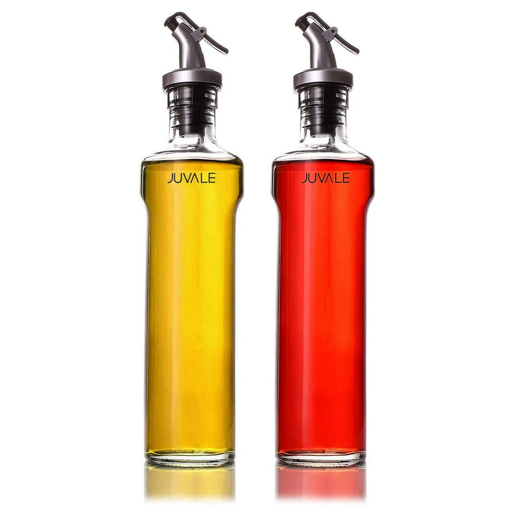 2Piece Set Olive Oil and Vinegar Dispensers (12oz / 355ml), Glass