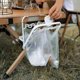 thumbnail image 3 of Greeniant Bolsa colgante de basura de hierro plegable, soporte para bolsas de basura para acampar, estante de almacenamiento, organizador de basura de Kits de desorden para acampar Blanco Greeniant OD026627-02, 3 of 6
