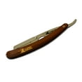 thumbnail image 2 of CS-101 Stainless Steel Straight Edge Brown Barber Razor + 200 Lord Single Blades, 2 of 7