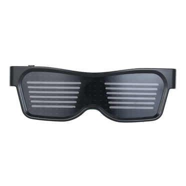 Amdohai LED Light up Glasses USB Rechargeable & Wireless with Flashing LED