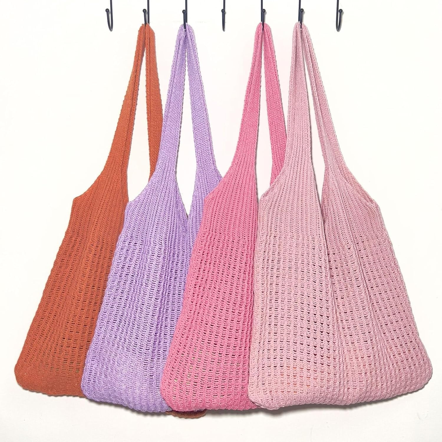 CoCoMangos Beach Tote Bag Aesthetic Coconut Girl Aesthetic Tote Bag Crochet Beach Bag Small Beach Bag Tote Bag for Women