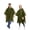 Green, variant on Thickened EVA Raincoat For Men And Women Adult Portable Hooded Cape Rain Jacket Reusable Outdoor Hiking Cycling 1 Pack