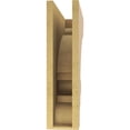 thumbnail image 4 of 5"W x 20"D x 20"H Thin Diane Rough Cedar Woodgrain TimberThane Corbel, Primed Tan, 4 of 6