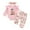 Pink, variant on Wxirdiow Girls Clothes Baby Girls Clothes Newborn Infant Baby Girls Outfit Long Sleeve Ruffle Romper Pants Headband Sets Beige Size,12-18 Months