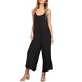 thumbnail image 2 of Baqcunre Jumpsuits for Women Womens Floral Printed Jumpsuits Casual Sleeveless Spaghetti Strap Rompers Wide Leg Pants with Two Pockets Jumpsuits for Women Dressy One Piece Jumpsuits for Women, 2 of 8